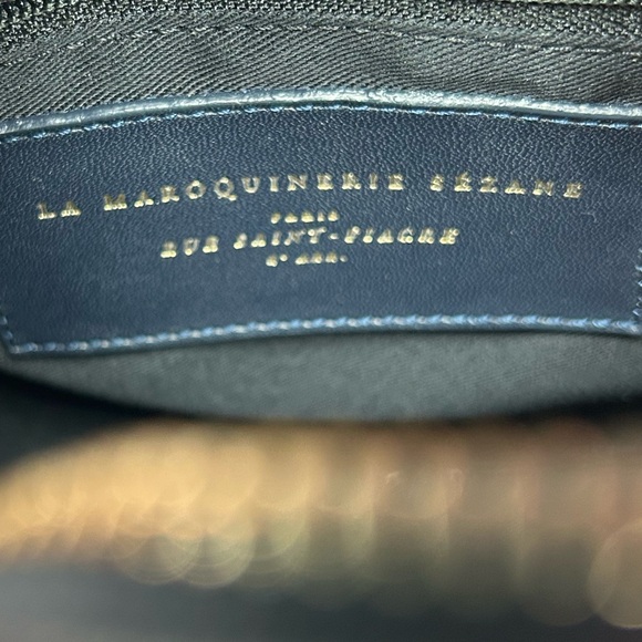 Sézane Nicole Circle Croc Embossed Leather Bag - Picture 6 of 12